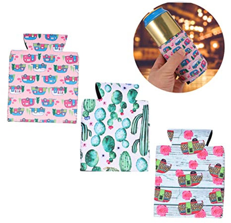 IMIKEYA 3pièces Housses Néoprène Pour Canettes Couverture Portable Pour Camping Randonnée Et Impression