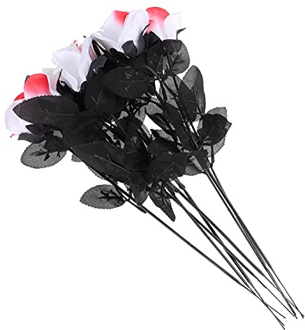 AOKWAWALIY 8 Pezzi Di Rose Ornamentali Con Bulbi Oculari Insanguinati Disposizione Della Scena Della Festa Di Halloween