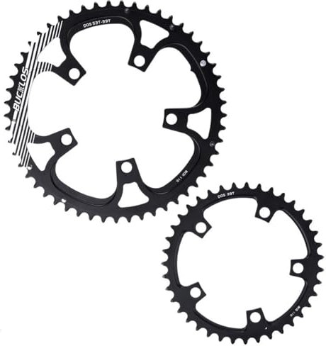 Platos Para Bicicletas Plato de bicicleta de carretera 110BCD 50-34T 52-36T 53-39T Plato de 5 pernos Aleación de aluminio Rueda de cadena de doble velocidad Piezas de bicicleta Plato Ovalado 32 Mtb (