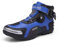 Stivali da moto leggeri da uomo, stivali da moto da uomo impermeabili, scarpe da moto da strada, scarpe da motociclista da cross e scarpe da corsa sportive(Blue,45 EU)