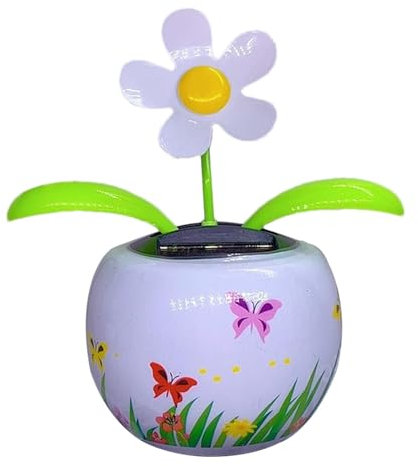 fanelod solare, Figura oscillante di fiori solari, Figura auto oscillante di fiori oscillanti ad energia solare, per auto con fiori oscillanti a energia solare