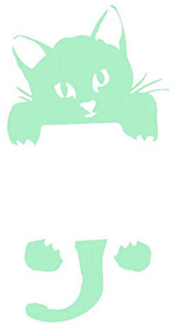 Qukaim Leuchtende Wandaufkleber Leuchtende Katze Wandaufkleber Aufkleber für Lichtschalter, Schlafzimmer, Wohnzimmer, Heimdekoration