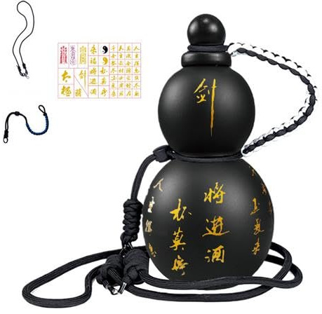 Yonuaret Gourd Water Bottle, Kürbisflasche,Wake Flasche Weintopf Reise Gourd Wasserflasche,Sport Trinkflasche Retro KürbisWasserflasche Tragbare Wasserflasche Für Den Außenbereich,800ml