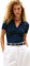 Tommy Hilfiger Donna Maglietta Polo Maniche Corte Open Slim Fit, Blu (Dark Night Navy), M