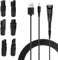 Universal USB Rasierer Ladegerät Ersatz Netzteil 3,7V-5V, Rasierer Ladekabel Set mit 6 Adaptersteckern für Elektrorasierer, Haarschneidemaschinen, Hundeschermaschinen & Epilierer (6)
