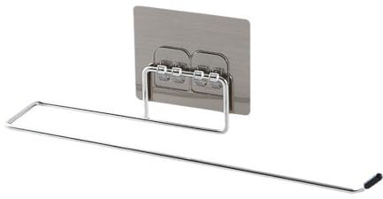 XINCHENG Self Adhesive Kitchen Roll Holder, Stainless Steel Paper Towel Holder for Kitchen, Kitchen Paper Towel Holder Wall Mounted, Multi-function Paper Dish Towel Holder