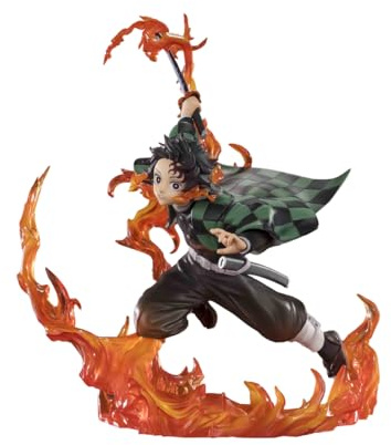 Demon Slayer: Kimetsu no Yaiba FiguartsZERO PVC Statue Kamado Tanjiro (Kyojuro Rengoku's Sword Guard Ver.) 19 cm | Demon Slayer Kimetsu No Yaiba 8 Inch Statue Figure FiguartsZERO - Tanjiro Kamado Kyojuro Rengokus Sword Guard ver.