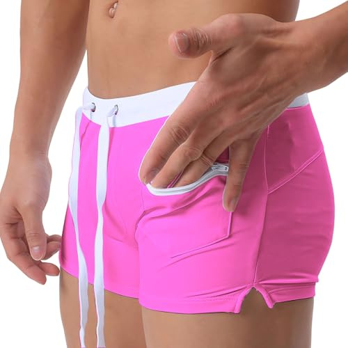 Ausing Maillot de Bain Boxer Homme Short de Bain avec Cordon de Serrage Short de Plage Piscine Surf - S-2XL(EU)=Tag M-3XL