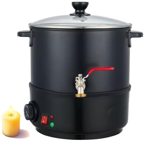星姿 Candle Melting Pot,Candle Making Supplies,6L-20L Wax Melting Pot,Electric Wax Melter for Candle Making, Small Candle Making Pouring Pot,with Heat-Resistant Handle