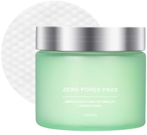LOPHE Zero Pore Pads, 70 Pcs Hydration Toner Pad, Dual-Textured Exfoliating Facial Pad für Gesichtspeeling und Gesichtspflege, Tonerpad für Anfte Hauterneuerung, B