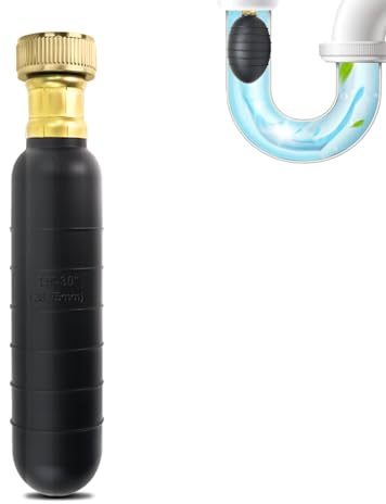 Ketofa 1.5-3 Inch Drain Cleaning Bladder, Rubber Pipe Unclogger | Flexible Rubber Bladders, Clears Clogs without Chemicals, Sinks, Showers and Drain Pipes