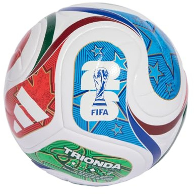 adidas Unisex Kinder FIFA World Cup 26 Trionda League Junior 350 Ball, White/Team royal Blue/solar Blue/Power red, 4