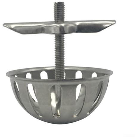 Chrome Finished Urinal Strainer with Leaky Spud Top Efficient Debris Prevention