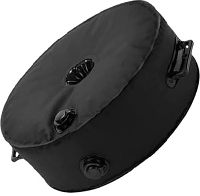 SEWACC Wiederverwendbarer Wassergewicht Sack für Regenschirmständer 20l Schwarz Outdoor Schirm Beschwerungstasche Stabilisierend für Garten Pavillon und Camping