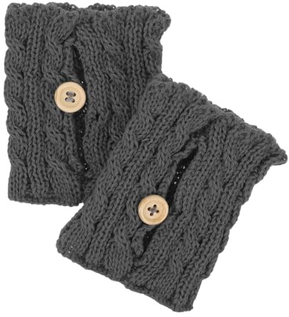 UKCOCO Wiederverwendbare Stilvolle Tassenwärmer Gestrickte Kaffeebecherhüllen 2 Stück mit Hitzebeständigem Material Vielseitig und Elegant für Büro und Zuhause
