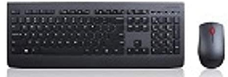 Lenovo Professional Wireless Keyboard and Mouse Combo - Italy, Schwarz, 4X30H56816