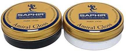 Saphir Amiral High Gloss Wax Polish 50ml - Black and Neutral (Black and Neutral)