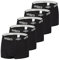 Umbro - Lot de 5 Boxers Coton Unis, Noir, M