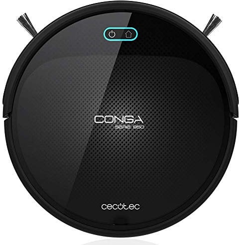Cecotec Saugroboter Conga 950. Smart Navigation 4In1 Turbofunktion Für Teppiche In 3 Leistungsstufen Und Programmierbar In Schwarz