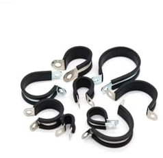 Rohrschellen Leitungsschellen Schlauchschellen mit Gummi DIN 3016 RSGU 25mm 15mm 2 Stück