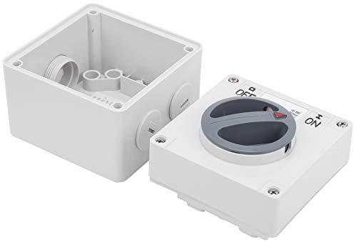 Interrupteur éTanche, Interrupteur Etanche Extérieur, 250V Prise Rotative D'isolation Anti-Poussière Interrupteur(1P 32A)