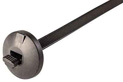 UKCable-Ties Button Head Cable Ties 370mm x 7.6mm Black (10)