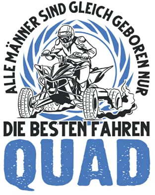 Quadfahrer Notizbuch: Quad fahren ATV Quad Bike 4x4 Geschenk / 6x9 Zoll / 120 linierte Seiten Seiten