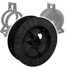 Spare SPOOL for Black Reel / Stand Electric Fence - Fencing Wire Tape - Strong and Durable Handy For Aprox 800 m Polywire with Rotary Button