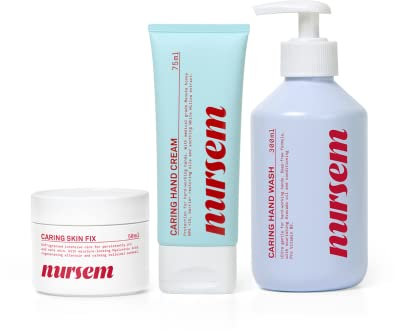 Nursem HANDPFLEGE-SET | Schnell einziehende, heilende Handcreme-Set für extra trockene Hände (parfümiert)