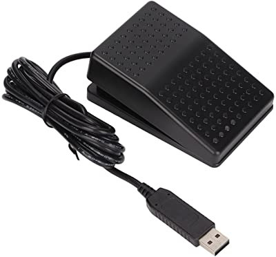 Interruttore a Pedale USB Gaming, Programma di Controllo a un Tasto Tastiera Mouse per Computer con Spia, Interruttore Meccanico a Pedale, per Zoom, Impostazioni Chiave di Trascrizione, Test di Fabbri