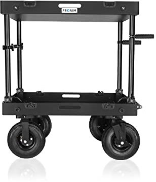 PROAIM Victor Lite da 36 Carrello di produzione per riprese cinematografiche/studio/palcoscenico/DIT/audio/luci. Carico utile 200 kg. Riponi e trasporta la tua attrezzatura in sicurezza. (VCTR-LT-36)