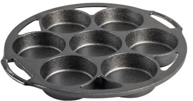 Lodge Seasoned Cast Iron Mini Cake Pan, 7 Impressions