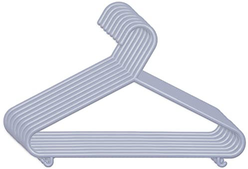 Bieco Kleiderbügel für Kinder und Baby - 8 Stück Lila | Länge ca. 30cm | Kunststoff | Organiser für Kleiderschrank | Baby Clothes Hangers