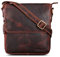 ROYALZ 'Cleveland' Vintage Leder Umhängetasche Herren Klein stilvolle Vintage Männer Schultertasche aus Echtleder, Farbe:Roma Cognac Braun