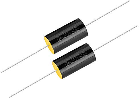 2 Stück Kondensator-Frequenzteiler, Kapazitäts-Audio-Lautsprecher-Kondensator mit Reinen Kupferdrahtstiften, für Auto-Höhen, Lautsprecher-Frequenzteiler usw. 1uF, 2,2uF, 3,3uF (3,3uF)