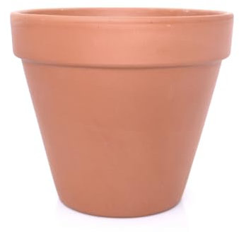 meindekoartikel Italienischer Terracotta Topf Blumentopf Pflanztopf Tontopf wiederverwendbar witterungsbeständig (Ø 17 cm)
