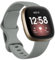 Msksjer Armband Kompatibel mit Fitbit Versa 4/Versa 3/Fitbit Sense/Sense 2, Klassischer Weicher Sport Silikon Ersatzarmband für Frauen Männer, Grau Large