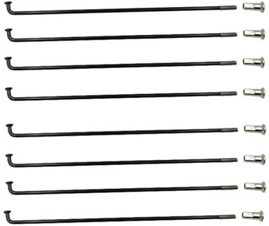 BUSYCUTE 40 Stück, 10 g, Durchmesser 3,1 mm, runder Körper, schwarze Farbe, E-Bike-Speichen, Material: 45# Kohlenstoffstahl, E-Bike-Radspeichen (Farbe: Länge 140 mm)