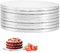 Oungy 8 Stück Cake Board Rund Ø 25cm /10 inch x12mm Dicke Silber Tortenunterlage 25 cm Rund, Cake Board 25cm Rund Tortenplatte Pappe Cake Drums für Transport Kuchen und Torten