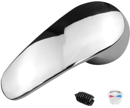 GYWHOOFT Maniglia della Leva del Rubinetto, maniglia per rubinetto, 48 mm, in lega di zinco, rubinetto miscelatore monocomando di ricambio per cucina, bagno, vasca e doccia