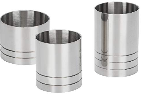 Paquete de 3 Jigger de Cóctel Jigger de Cóctel de Acero Inoxidable, Taza de Onzas de Cóctel 35 Ml 50 Ml Juego de Tazas Medidoras de Barra de Acero de Medición Kit de Taza de