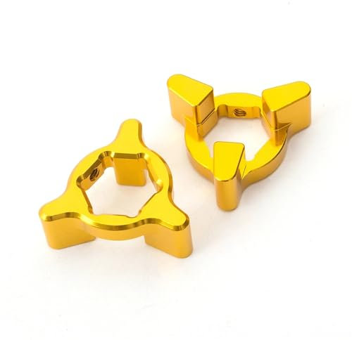 HUISI Regolatori di precarico forcella in alluminio CNC da 19 mm adatti for Kawasaki MV adatti for Agusta F4 adatti for accessori for motociclette Suzuki(Gold)