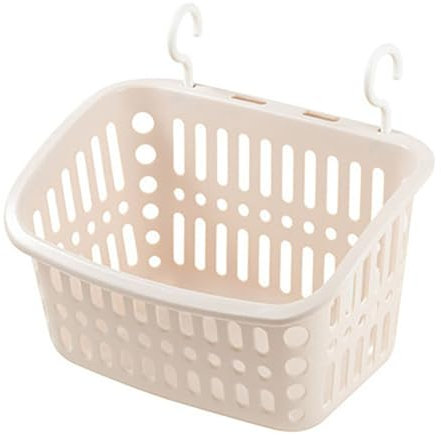 GANYKQ Cestino portaoggetti con ganci, impilabile, da scrivania, da parete, per casa, cucina, dormitorio, bagno, cosmetici