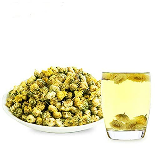 Original chinesischer Bio-Goldfötale Chrysantheme – mit Kräutern angereicherter Tee Grünes Bio-Lebensmittel intensiver Geschmack mild einfach aufzubewahren zu tragen und aufzubrühen (100g)