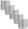 BESTonZON Lot De 5 Housses De Protection Solaire pour Pots De Fleurs en Fibre De Verre Et Aluminium Argenté