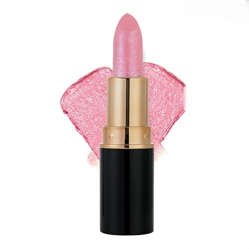 Rossetti glitterati a diamante, rossetti glitterati ad alta coprenza, smalto labbra metallizzato perlescente, lucidalabbra waterproof a lunga tenuta e anti-sbavatura per donna (#1)