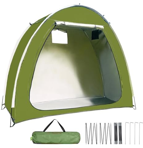 Bike Sheds | Protective Motorcycle Cover Outdoor - Waterproof Outdoor Bike Storage Tent with Double Entry for Garden, Lawn, Camping & Yard