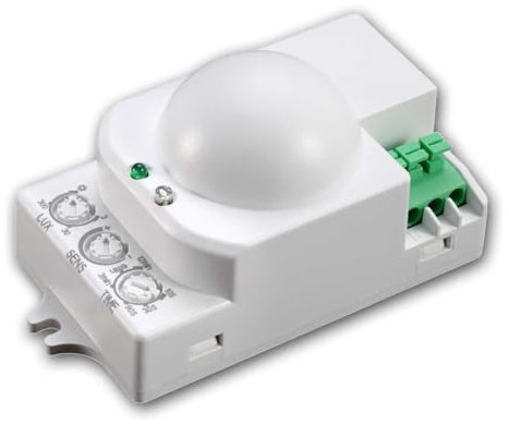 Détecteur de Mouvement Micro-Ondes intégré OR-CR-278 – Détection de Mouvement à 360°, portée de 16 m, réglable, idéal pour Une Utilisation en intérieur, pour Ampoules LED et à Incandescence