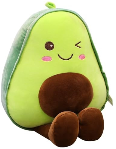 KUKUShining Avocado Plüsch, Süßes Kuscheltier Früchten Stofftier Kissen Gefülltes Dekokissen Dekoratives Puppe Lebensmittelform Plüschtier Für Kinder(85cm/33.5in)