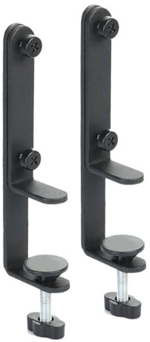 2PCS Desk Clamp Brackets, Sturdy Pegboard Mounting Bracket Set for Garage Kitchen Home Office, Clamp‑On Desk Pegboard Installation Tool.